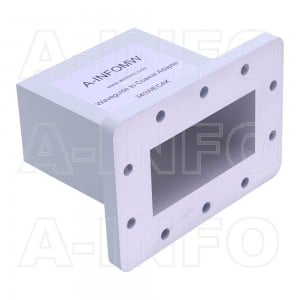 340WECAK Endlaunch Rectangular Waveguide to Coaxial Adapter 2.2-3.3GHz WR340 to 2.92mm Female