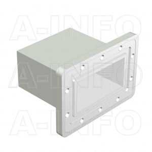 340WECAS_DM Endlaunch Rectangular Waveguide to Coaxial Adapter 2.2-3.3GHz WR340 to SMA Female