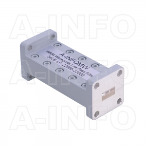 34LB-LP-22000-33000 WR34 Waveguide Low Pass Filter 22-33Ghz with Two Rectangular Waveguide Interfaces