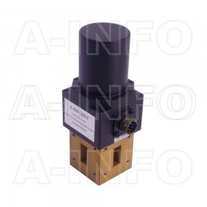 34WDESMD WR34 Rectangular Waveguide DPDT Latching Switch 22-33GHz E plane with four Rectangular Waveguide Interfaces