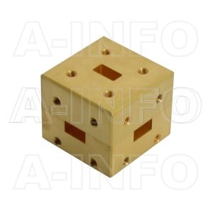 34WMT_Cu WR34 Waveguide Magic Tee 22-33GHz with Four Rectangular Waveguide Interfaces
