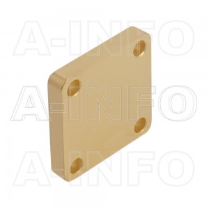 34WS_Cu_P0 WR34 Waveguide Short Plates 22-33GHz with Rectangular Waveguide Interface