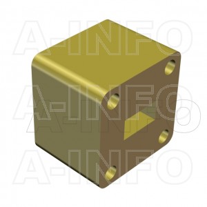 34WSPA-17_Cu WR34 Customized Spacer(Shim) 22-33GHz with Rectangular Waveguide Interfaces 