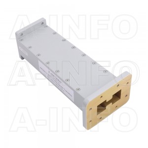 350D112WA-152.4 Double Ridge to Rectangular Waveguide Transition 7.05-8.2GHz 152.4mm(6inch) WRD350 to WR112