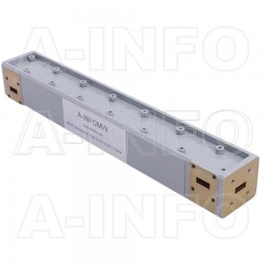 42WDXCHB-40 WR42 Waveguide High Directional Coupler WDXCHB-XX Type H-Plane Bend 18-26.5GHz 40dB Coupling with Four Rectangular Waveguide Interfaces 
