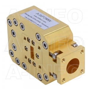 42WOMTC11.94-02 WR42 Waveguide Ortho-Mode Transducer(OMT) 18-26.5GHz 11.94mm(0.47inch) Circular Waveguide Common Port