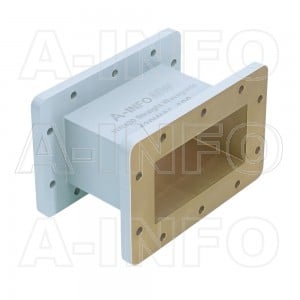 430WAL-100 WR430 Rectangular Straight Waveguide 1.7-2.6GHz with Two Rectangular Waveguide Interfaces