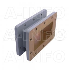 430WAL-50 WR430 Rectangular Straight Waveguide 1.7-2.6GHz with Two Rectangular Waveguide Interfaces