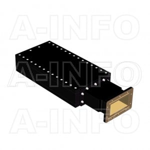 430WMPL1200_DM WR430 Waveguide Medium Power Load 1.7-2.6GHz with Rectangular Waveguide Interface