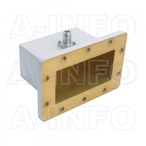 510WCAN Right Angle Rectangular Waveguide to Coaxial Adapter 1.45-2.2GHz WR510 to N Type Female