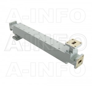 51WDXC-20 WR51 Waveguide High Directional Coupler WDXC-XX Type E-Plane Bend 15-22GHz 20dB Coupling with Four Rectangular Waveguide Interfaces 