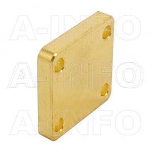 51WS_Cu WR51 Waveguide Short Plates 15-22GHz with Rectangular Waveguide Interface
