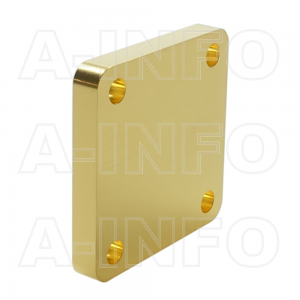 51WS_Cu_PA WR51 Waveguide Short Plates 15-22GHz with Rectangular Waveguide Interface