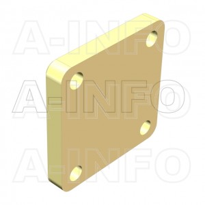 51WS_Cu_PB WR51 Waveguide Short Plates 15-22GHz with Rectangular Waveguide Interface