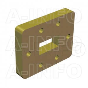 51WSPA14_Cu_DP WR51 Wavelength 1/4 Spacer(Shim) 15-22GHz with Rectangular Waveguide Interfaces 