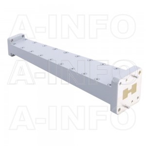 580D42WA-152.4 Double Ridge to Rectangular Waveguide Transition 18-26.5GHz 152.4mm(6inch) WRD580 to WR42