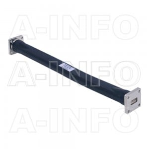 62WFT-300 WR62 Flexible Twistable Waveguide 12.4-18GHz with Two Rectangular Waveguide Interfaces 