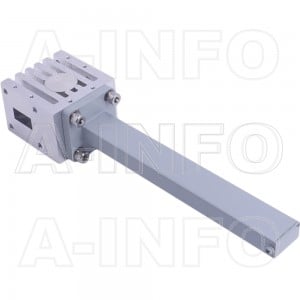 62WISO-124180-20-100 WR62 Waveguide Isolator 12.4-18Ghz with Two Rectangular Waveguide Interfaces 