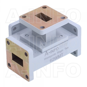 62WMT WR62 Waveguide Magic Tee 12.4-18GHz with Four Rectangular Waveguide Interfaces