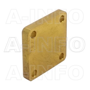 62WS_Cu WR62 Waveguide Short Plates 12.4-18GHz with Rectangular Waveguide Interface
