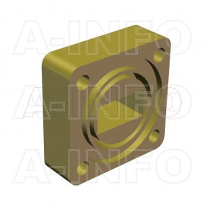 62WSPA-11_Cu_BEBE WR62 Customized Spacer(Shim) 12.4-18GHz with Rectangular Waveguide Interfaces 