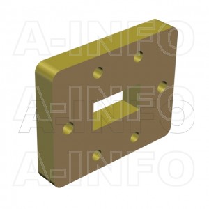 62WSPA14_Cu_DP WR62 Wavelength 1/4 Spacer(Shim) 12.4-18GHz with Rectangular Waveguide Interfaces 