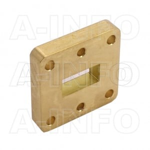 62WSPA14_Cu WR62 Wavelength 1/4 Spacer(Shim) 12.4-18GHz with Rectangular Waveguide Interfaces 
