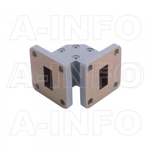 62WTEB-25-25 WR62 Miter Bend Waveguide E-Plane 12.4-18GHz with Two Rectangular Waveguide Interfaces