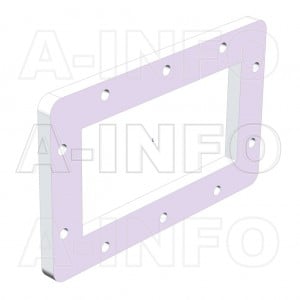 510-FDP18 WR510 Waveguide Flange 1.45-2.2GHz with Rectangular Waveguide Interface