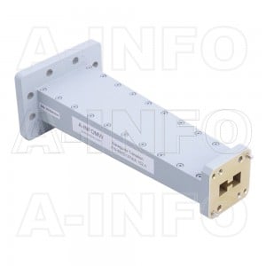 650D137WA-152.4 Double Ridge to Rectangular Waveguide Transition 6.5-8.2GHz 152.4mm(6inch) WRD650 to WR137