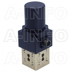 650DRWESMD WRD650 Double Ridge Waveguide SPDT Latching Switch 6.5-18GHz E plane with three Double Ridge Waveguide Interfaces