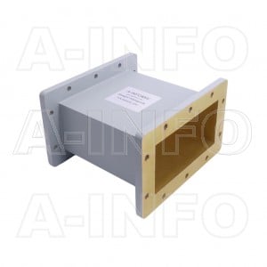 650WAL-200 WR650 Rectangular Straight Waveguide 1.12-1.7GHz with Two Rectangular Waveguide Interfaces