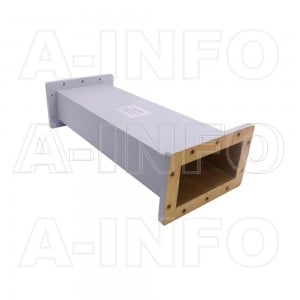 650WAL-500 WR650 Rectangular Straight Waveguide 1.12-1.7GHz with Two Rectangular Waveguide Interfaces