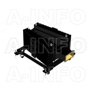 650WHPL5500F_DM WR650 Waveguide High Power Load 1.12-1.7GHz with Rectangular Waveguide Interface
