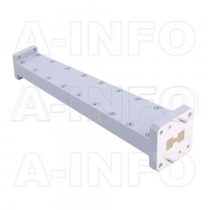 750D42WA-152.4 Double Ridge to Rectangular Waveguide Transition 18-26.5GHz 152.4mm(6inch) WRD750 to WR42