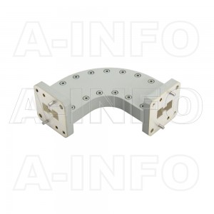 750DRWHB-60-60_Cu WRD750 Double Ridge Bend Waveguide H-Plane 7.5-18GHz with Two Double Ridge Waveguide Interfaces