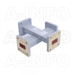 75W+C-30_Cu WR75 Waveguide Cross Coupler W+C-XX Type 10-15GHz 30dB Coupling with Four Rectangular Waveguide Interfaces 
