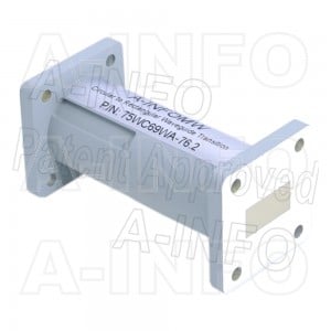 75WC69WA-76.2 Circular to Rectangular Waveguide Transition 11.6-15GHz 76.2mm(3inch) WC69 to WR75