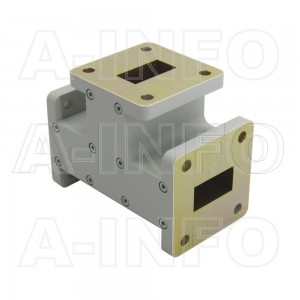 51WET WR51 Waveguide E-Plane Tee 15-22GHz with Three Rectangular Waveguide Interfaces
