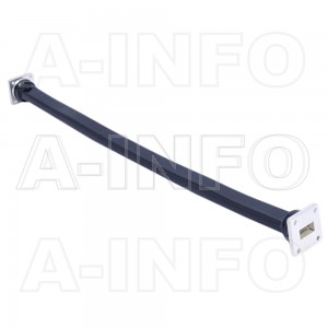 75WFT-450 WR75 Flexible Twistable Waveguide 10-15GHz with Two Rectangular Waveguide Interfaces 