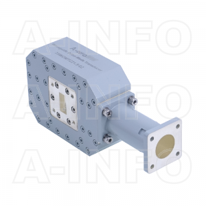 75WOMTC21.5-02 WR75 Waveguide Ortho-Mode Transducer(OMT) 10-15GHz 21.5mm(0.846inch) Circular Waveguide Common Port
