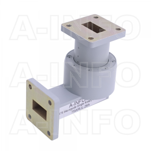 75WRJL-26A WR75 L-Type Single Channel Waveguide Rotary Joint 12-15GHz with Two Rectangular Waveguide Interfaces