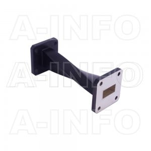 75WTA-100_Cu WR75 Rectangular Twist Waveguide 10-15GHz with Two Rectangular Waveguide Interfaces