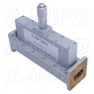 75WVA-20 WR75 Waveguide Variable Attenuator 10-15GHz with Two Rectangular Waveguide Interfaces