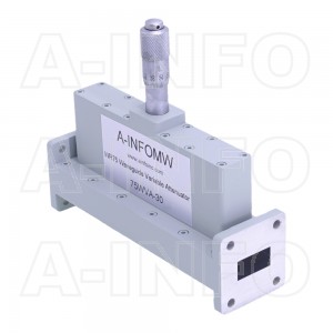 75WVA-30 WR75 Waveguide Variable Attenuator 10-15GHz with Two Rectangular Waveguide Interfaces