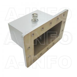 770WCA7/16 Right Angle Rectangular Waveguide to Coaxial Adapter 0.96-1.45GHz WR770 to 7/16 DIN Female
