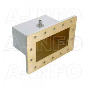 770WCAN Right Angle Rectangular Waveguide to Coaxial Adapter 0.96-1.45GHz WR770 to N Type Female