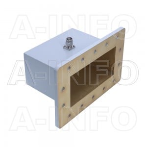 770WCANM Right Angle Rectangular Waveguide to Coaxial Adapter 0.96-1.45GHz WR770 to N Type Male