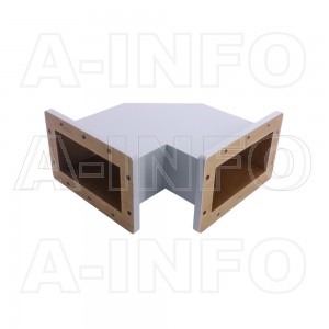 770WTHB-200-200 WR770 Miter Bend Waveguide H-Plane 0.96-1.45GHz with Two Rectangular Waveguide Interfaces