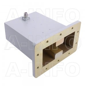 84DRWCAN Right Angle Double Ridge Waveguide to Coaxial Adapter 0.84-2GHz WRD84 to N Type Female